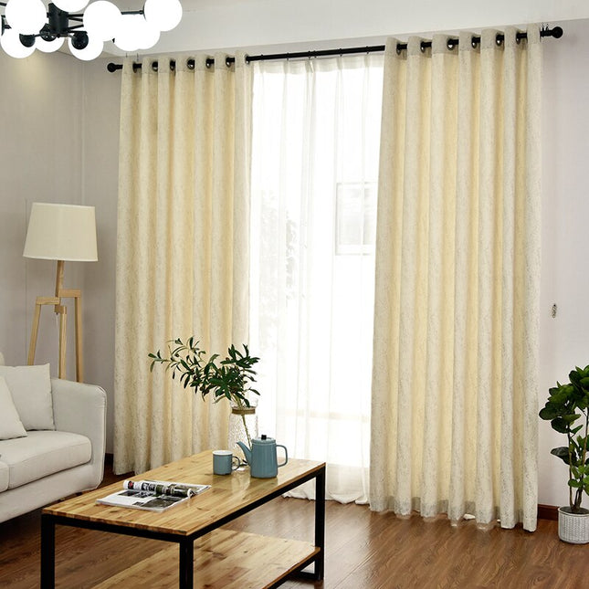 Strukturierter Vorhang in melierter Optik