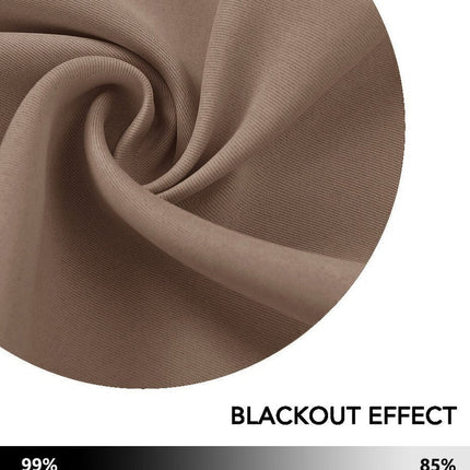 Weißer Thermo Verdunkelungsvorhang mit Ösen