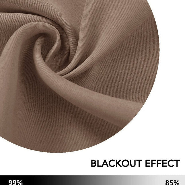 Weißer Thermo Verdunkelungsvorhang mit Ösen