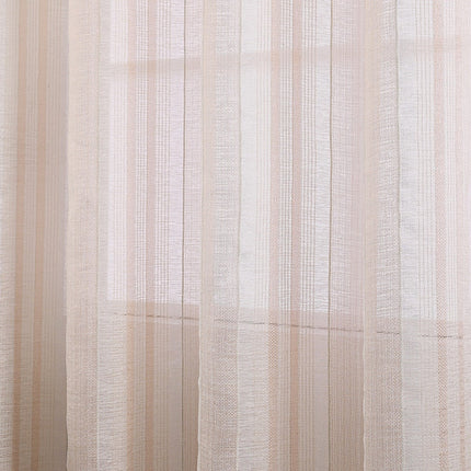 Halbtransparenter Voile Vorhang in Leinenoptik