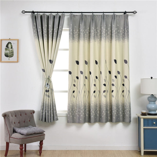 Moderner Dekovorhang Dao mit Blattmuster