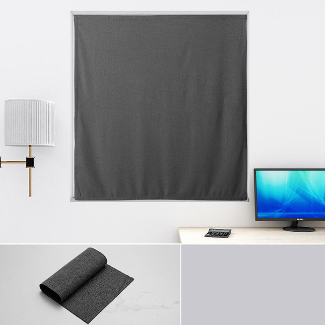 Blickdichter Vorhang mit Klett Befestigung