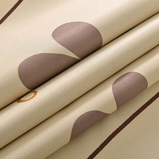 Verdunkelungsvorhang mit abstraktem Blumenmuster