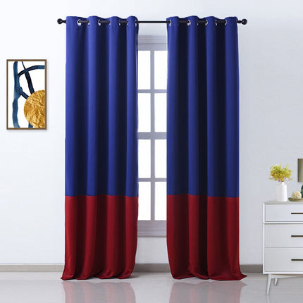 Zweifarbiger Verdunkelungsvorhang mit Ösen