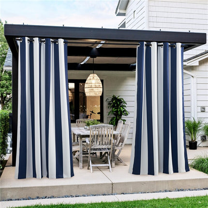 Gestreifter Outdoor Vorhang für Balkon