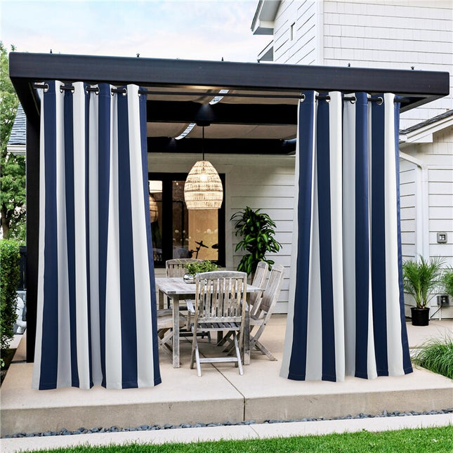 Gestreifter Outdoor Vorhang für Balkon