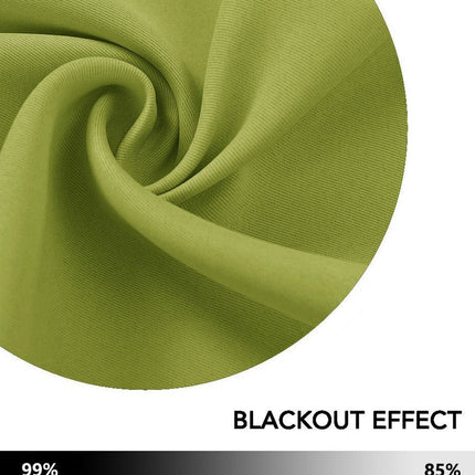 Weißer Thermo Verdunkelungsvorhang mit Ösen