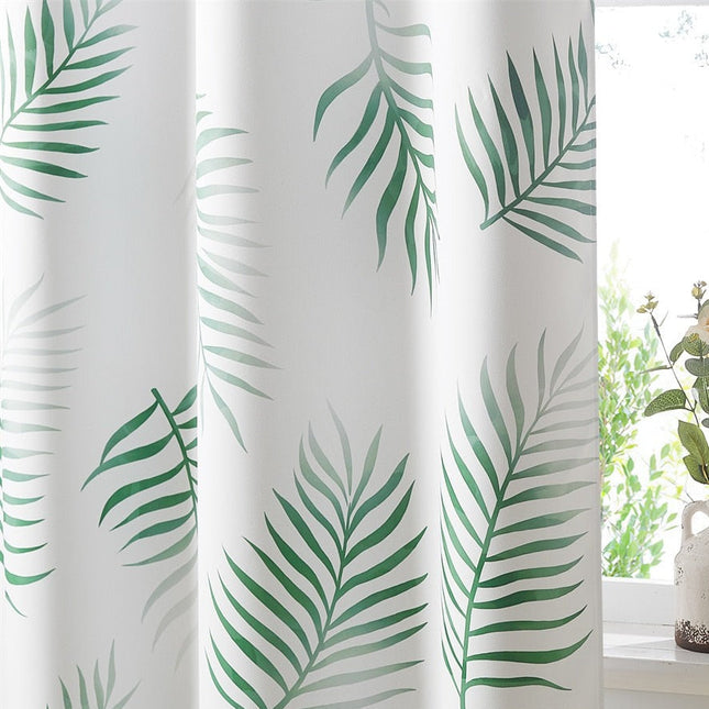 Vorhang Skara mit grünen Palmenblättern