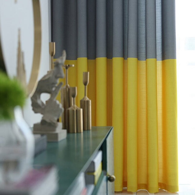 Moderner Vorhang Kiso im Colorblock-Design