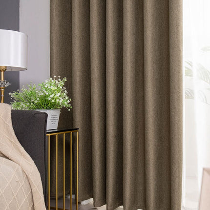 Verdunkelungsvorhang Tungo blickdicht in Braun