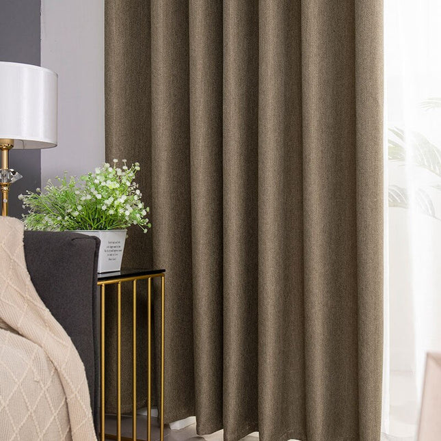 Verdunkelungsvorhang Tungo blickdicht in Braun