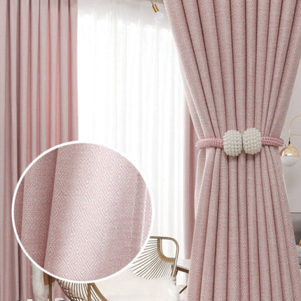 Dekorativer Vorhang Rosa mit Rautenmuster