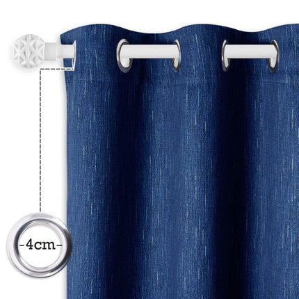 Blickdichter Vorhang in eleganter Leinenoptik