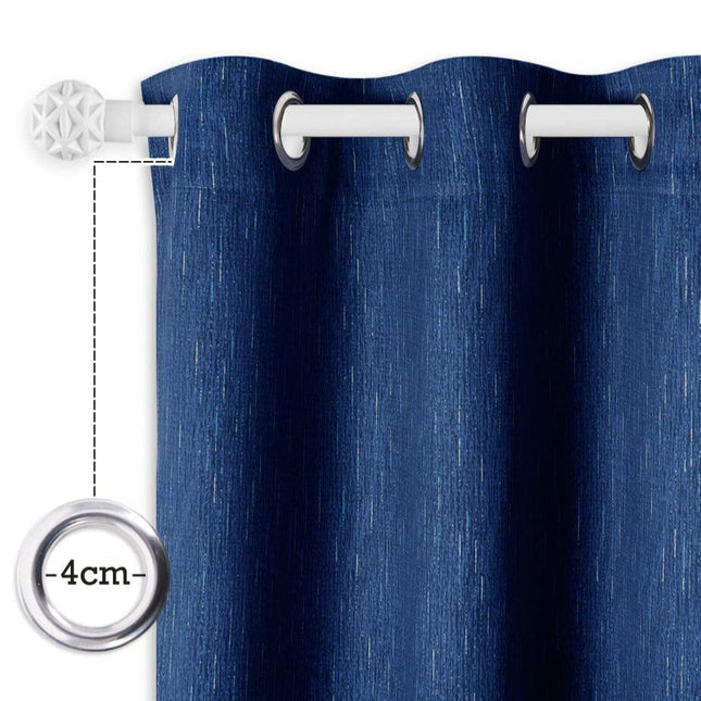 Blickdichter Vorhang in eleganter Leinenoptik