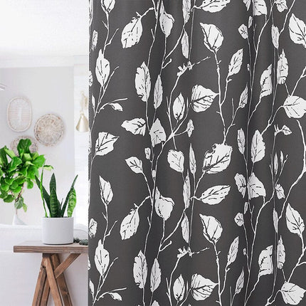 Außenvorhang Kutra wasserabweisend mit Blättermotiv