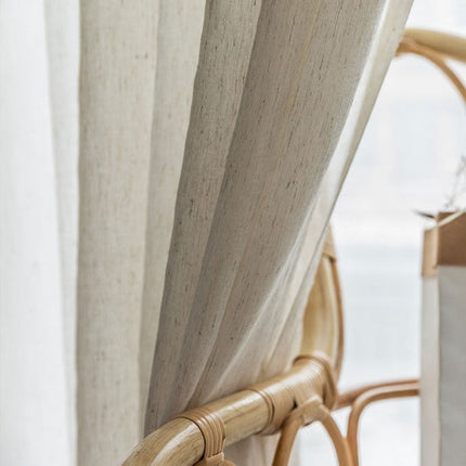 Gardine in Leinenoptik für Wohnzimmer