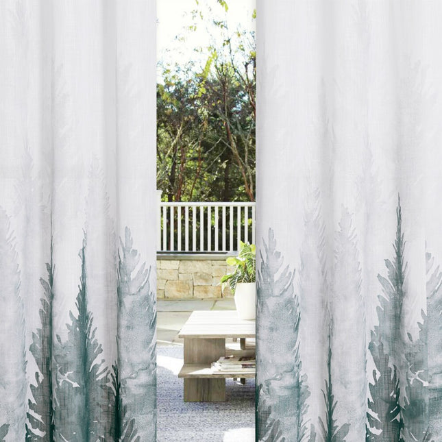 Transparenter Outdoor Vorhang Woolf Waldmotiv