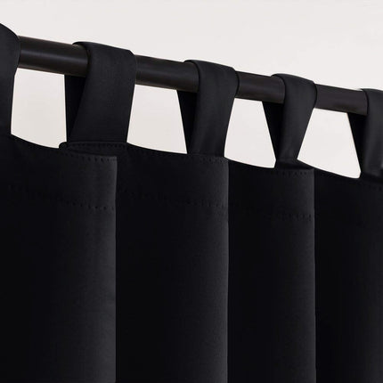 Wasserdichter Outdoor Vorhang in Schwarz
