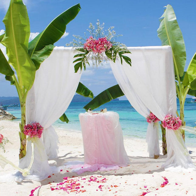 Dekorativer Voile-Schal für Hochzeitsbogen