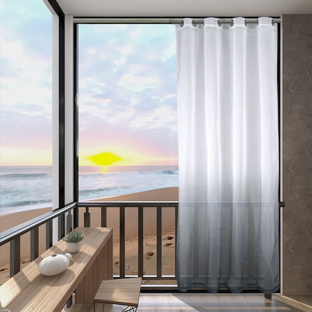 Outdoor Vorhang mit Farbverlauf für Balkon