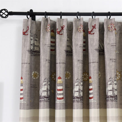 Vorhang Rye mit maritimem Muster