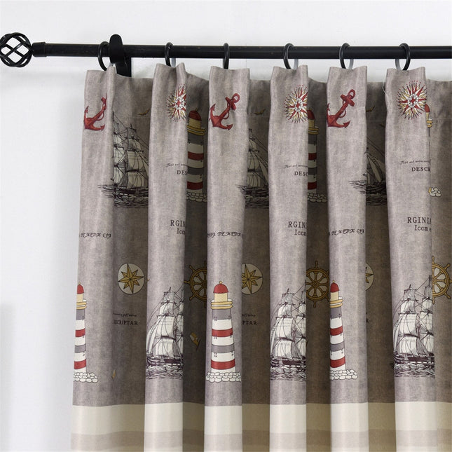 Vorhang Rye mit maritimem Muster
