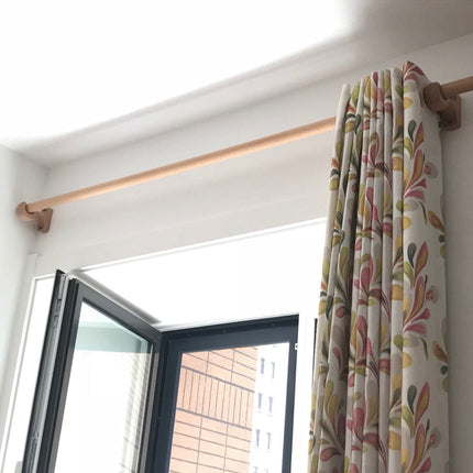 Gardinenstange aus Holz Natur