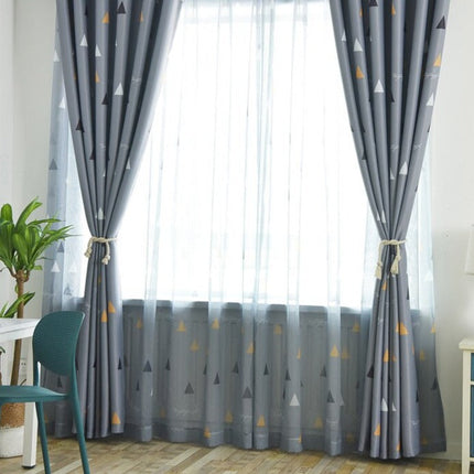 Moderner Vorhang Temilo mit Dreieck-Muster