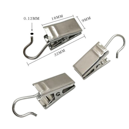 Gardinenhaken mit Klammern zum Klemmen