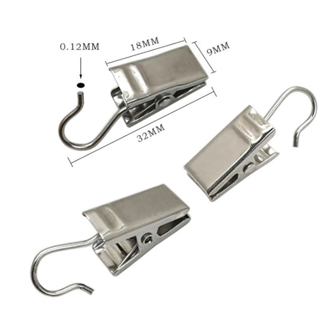 Gardinenhaken mit Klammern zum Klemmen