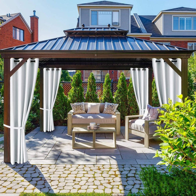 Wasserabweisender Outdoor-Vorhang mit Ösen