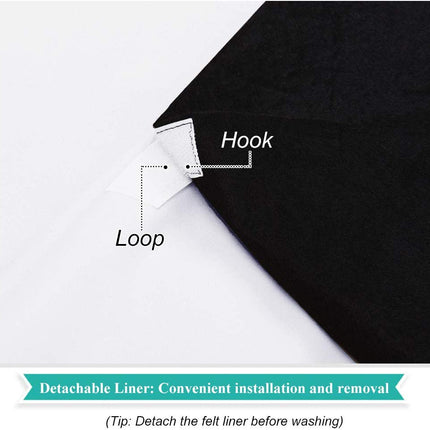 Weißer Thermo Verdunkelungsvorhang mit Ösen