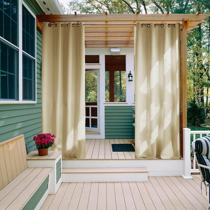 Wetterfester Outdoor-Vorhang Alaya mit Ösen