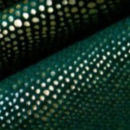 Verdunkelungsvorhang Petrolgrün mit glänzendem Punktmuster