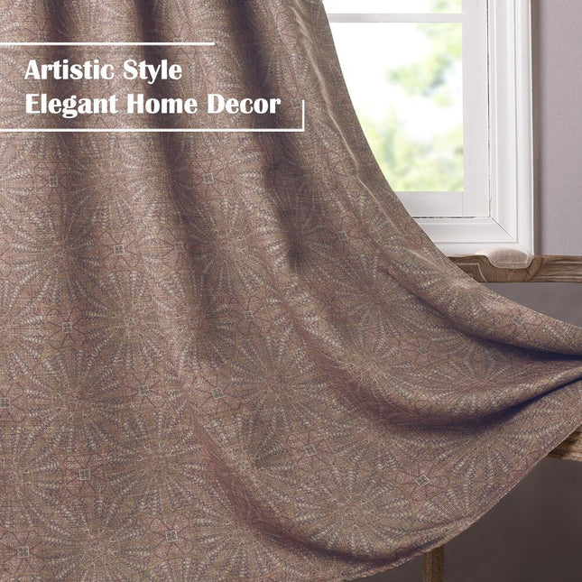 Verdunkelungsvorhang mit geometrischem Muster