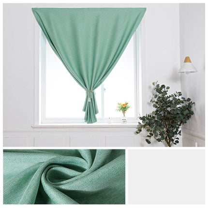 Blickdichter Vorhang mit Klettverschluss Befestigung