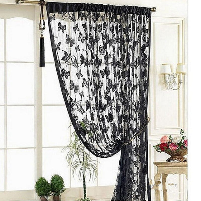 Voile Vorhang mit Schmetterling-Muster