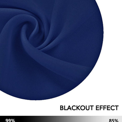 Weißer Thermo Verdunkelungsvorhang mit Ösen