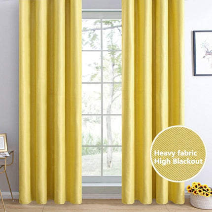Verdunkelungsvorhang blickdicht in Gelb