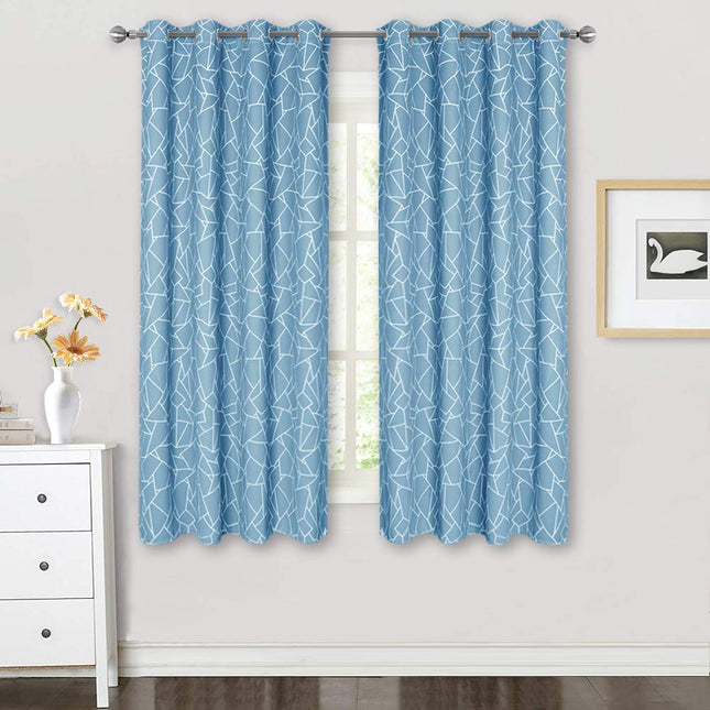 Blickdichter Vorhang mit grafischem Muster