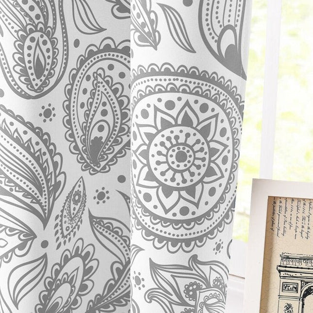 Ösenvorhang Joplin mit Paisley-Muster