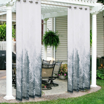 Transparenter Outdoor Vorhang Woolf Waldmotiv