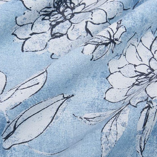 Thermo-Verdunkelungsvorhang mit Blumenmuster