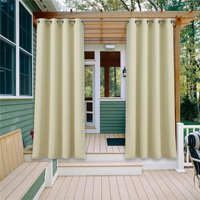 Wetterfester Outdoor-Vorhang Alaya mit Ösen