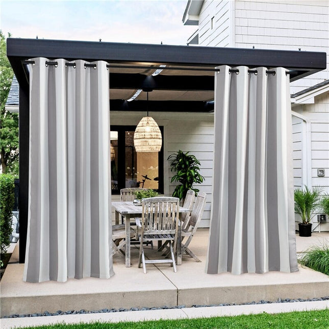 Gestreifter Outdoor Vorhang für Balkon