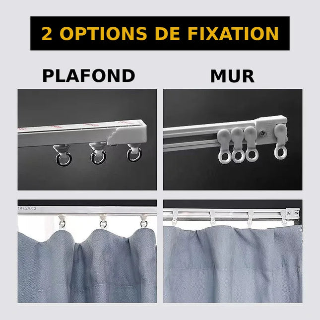 Gardinenschiene selbstklebend ohne Bohren