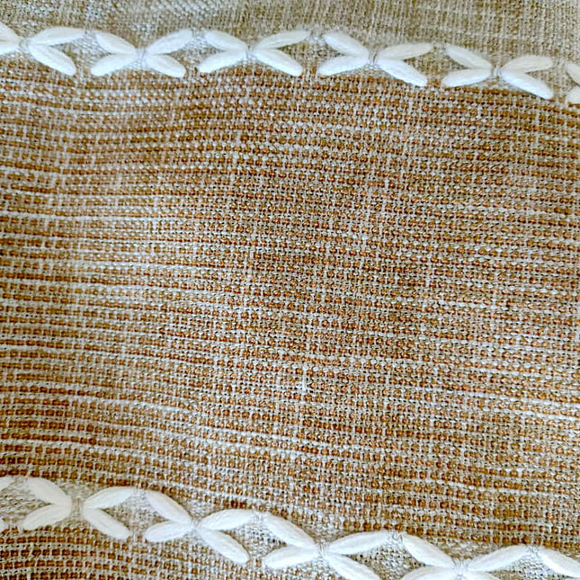 Zweifarbiger Vorhang in Beige und Braun