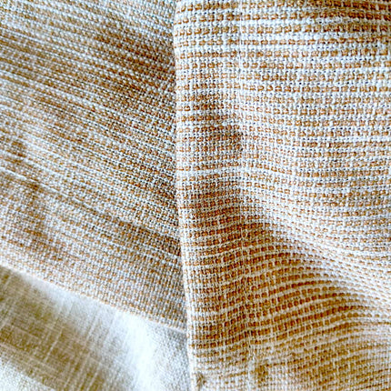 Zweifarbiger Vorhang in Beige und Braun