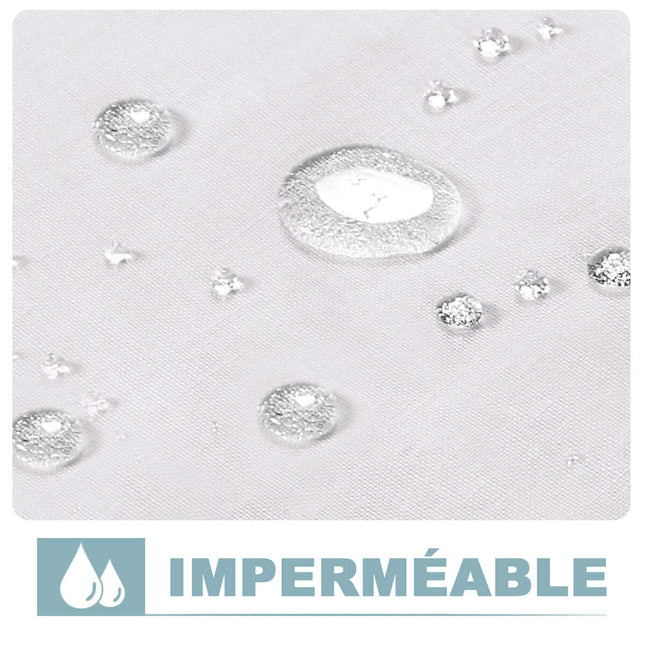 Wetterfester Outdoor Vorhang in Creme