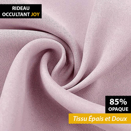 Verdunkelungsvorhang Hellrosa mit universellem Kräuselband